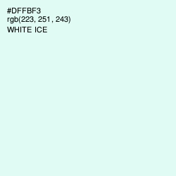 #DFFBF3 - White Ice Color Image